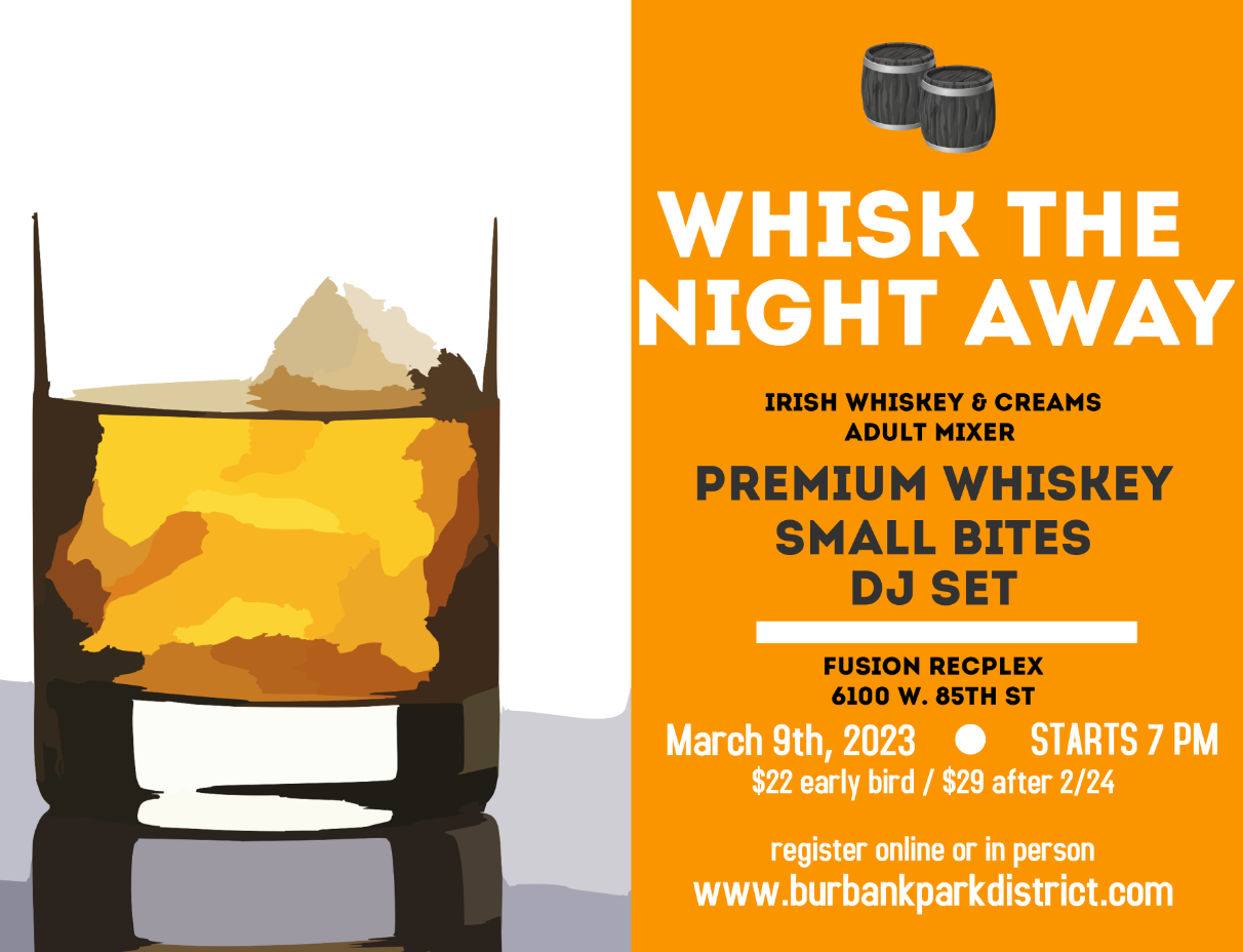 Whisk the Night Away Flyer Burbank Park District
